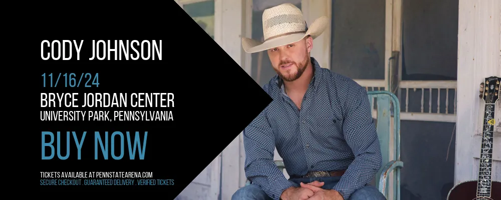 Cody Johnson at Bryce Jordan Center